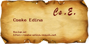 Cseke Edina névjegykártya